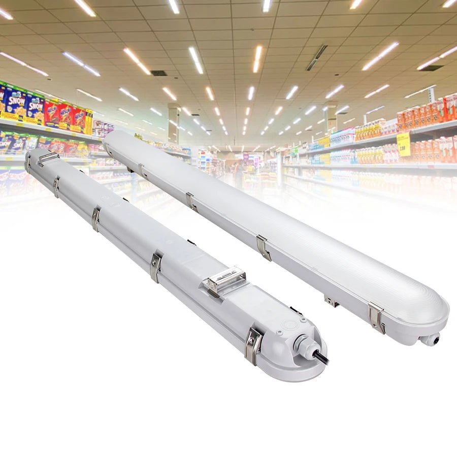 IP65 Suface Mount Installation PC Housing 22W/26W/32W/40W 4-Power Selectable 1.2M LED Tri-proof Light With CE Certification