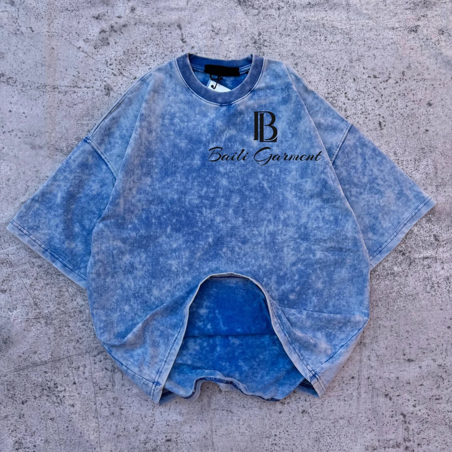 US Free Tex Oversized Blank Washed T-Shirt Men Customized Logo Printed Casual Short Sleeve Cotton Drop Shoulder T-Shirt