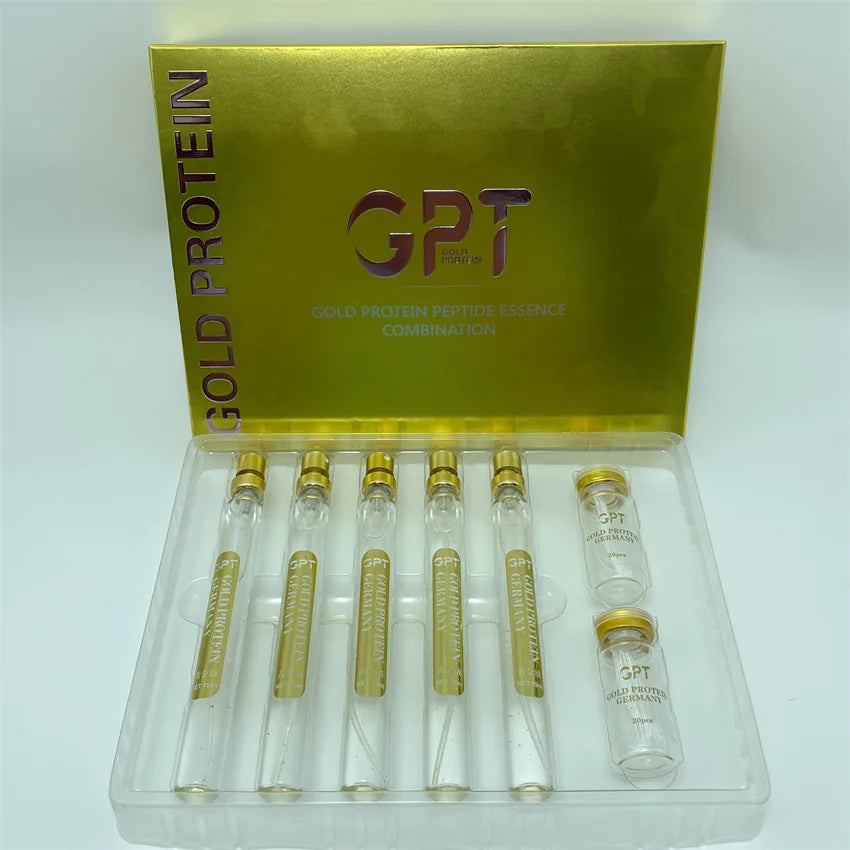 HIH Gold V Line Collagen Thread Carving Set Golden Protein Thread Lift Gold Protein Line Face Care Firming Lifting Kit