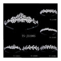 Women Alloy Hair Accessories Rhinestone Butterfly Flower Crystal Bling Wedding Crown Designer Bridal Hairband Tiaras for Kids