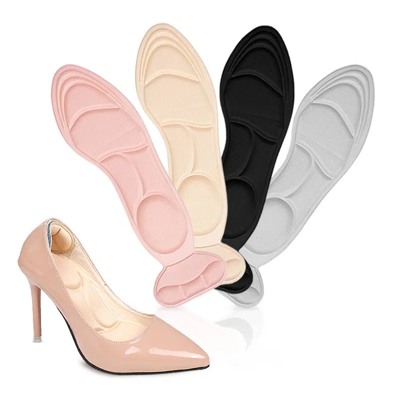 5D Memory Foam High Heel Cushion Insole Soft Sponge Comfort Pads Shoe Insert for Loose Shoe Pain Relief