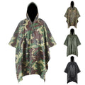 PVC Outdoor Camping Rain Poncho Camouflage Raincoat Raincoat Mountaineering Supplies Three-in-one Cape