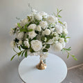 KL-FC95 Wedding Decoration Silk Flower Ball Table Centerpieces Babys Breath 50cm 60cm Custom Flower Center Piece for Event