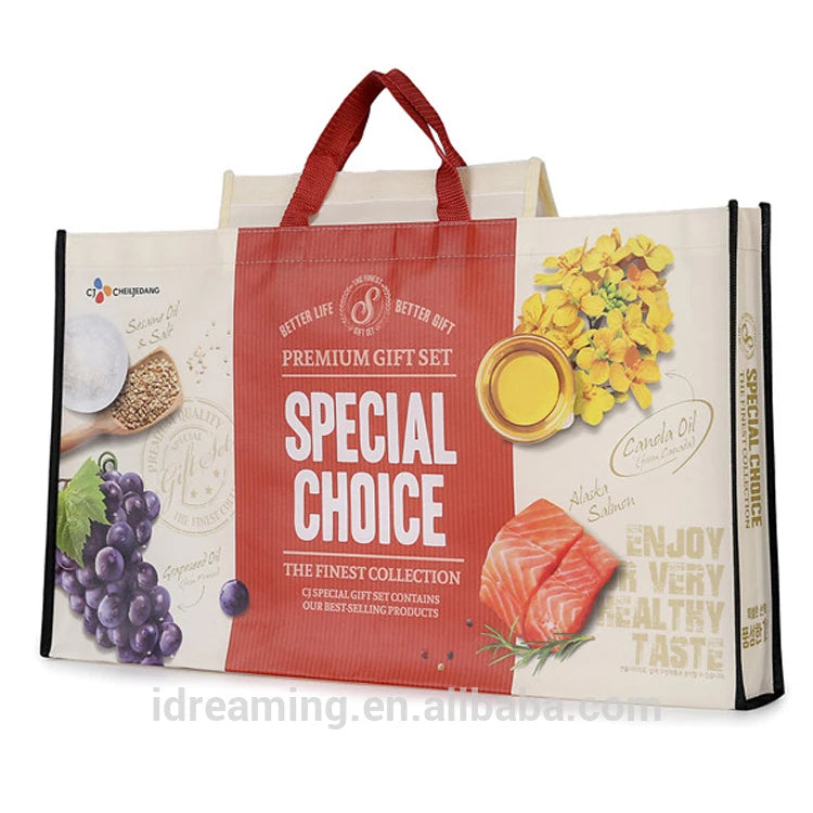 Factory Price Wholesale Promotional Custom Design PP Nonwoven Grocery Bag Laminated Non Woven Shopping Tote Bag