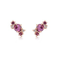 LORUNVE Unique Cubic Zirconia Mini Cluste Candyr Stud Earring Silver 925