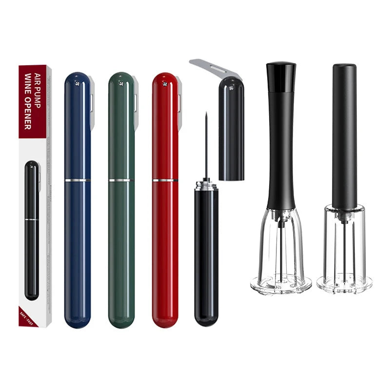 2024 Winning Product Newest Pen Design Easy Remover Air Pump Pressure Corkscrew Wine Opener