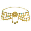Gold Ladies Dress Sexy Boho Coin Tassel Body Womens Chain Belly Dance Chain Jewelry Waist Chain