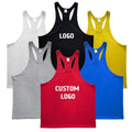 Wholesale Men's Sports Vest Custom Blank Edition Muscle Fitness Gym Vest Men's Bodybuilding Racer Sports Tanktop