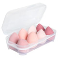 FOCSTAR Professional Latex-Free Egg Shape Washable Makeup Sponge Set 8pcs Blender Beauty Foundation Customized Logo Model BTH011