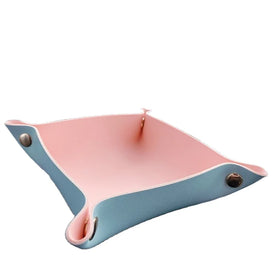 YY Custom Tray Leather Jewelry Makeup Cosmetic Leather Valet Tray Office Organizer