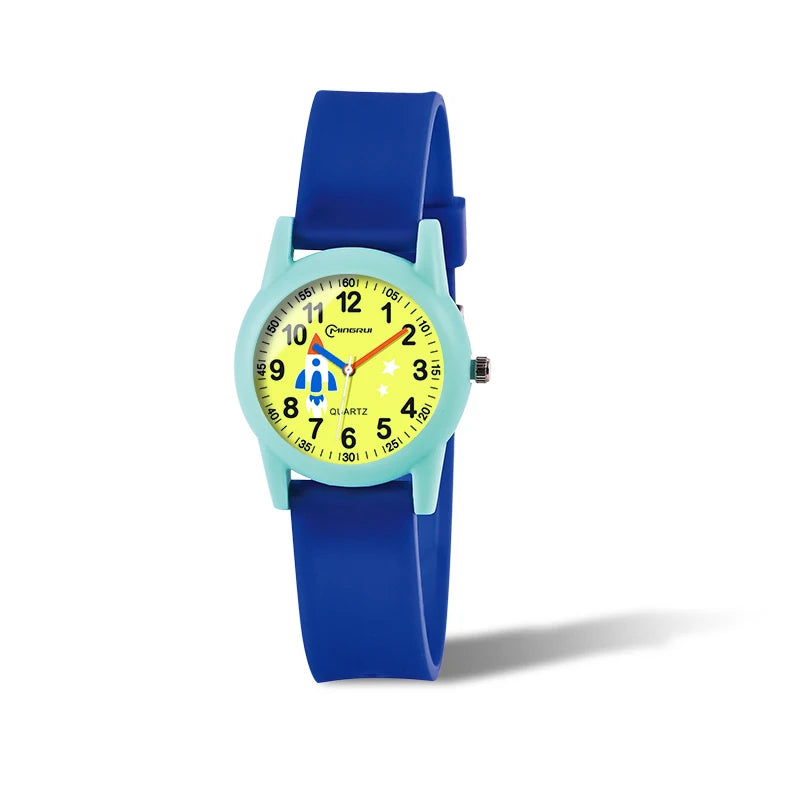 MINGRUI Children Watch for Kids Fashion Watches Quartz Wristwatches Clock Boys Girls Students Wristwatch Multicolor Watch Plate