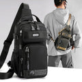 Custom Logo Messenger Chest Bags Large Capacity Shoulder Sling Bag for Men Good Quality Small Cross-body Bag for Sport