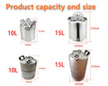 A S G Spear Food Grade Stainless Steel 304 Cleaning Can With Two Spears Bar Accessories Brewing Keg Beer Line Cleaning Keg
