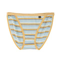 Japanese and Korean Style Women's Cotton Underwear Sexy Seamless Super Elastic rainbow Striped Ladies Briefs