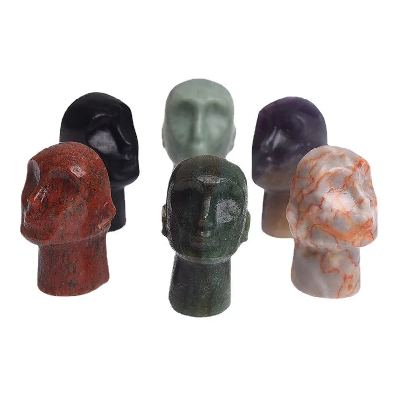HZ High Quality Natural Stone Semi-precious Gem Jade Hand Carved Crystal Sculpture for Art & Collectible