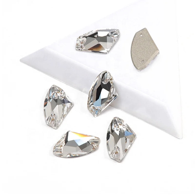 YANRUO 3256 Galactic Various Sizes Crystal Color Two Holes Sew on Rhinestones Flatback Rhinestone Strass