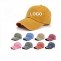 Custom logo Adjustable Washed Baseball Cap Soft Cotton Outdoor Sports Cap
