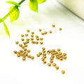 Wholesale 1000pcs/Bag Stainless Steel Crimp Beads IP 18K GOLD Plating End Beads for Jewelry Making Jewelry Findings & Components