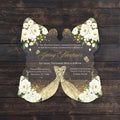 Purple Floral Butterfly Shaped Carte D'invitation De Mariage En Acrylique Acrylic Invitation Quinceanera Sweet 16 Birthday Party