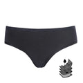 Simplify Black Cotton Underwear Girls Washable Intimates Hipster Sanitary Panties Period Heat Pad