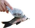 Plastic Fish Scale Remover with Lid Fish Peeler-Durable Multi-functional Fruit & Vegetable Tools