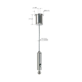 Stainless Steel Wire Rope Suspension Hanging Kits for Acoustic Panel LED Panel Lighting