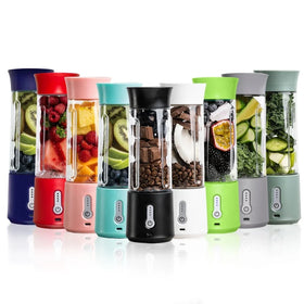 China 500ml Portable USB Rechargeable Blender Juicer Bottle- Food Mixer 4000mAh Type-C Charging Push Button Household Outdoor