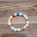 Beaded Stretch Bracelet Jade Agate Aventurine Rune Quartz New Fashion Handmade Personality Design Natural 10mm Round Bracelet