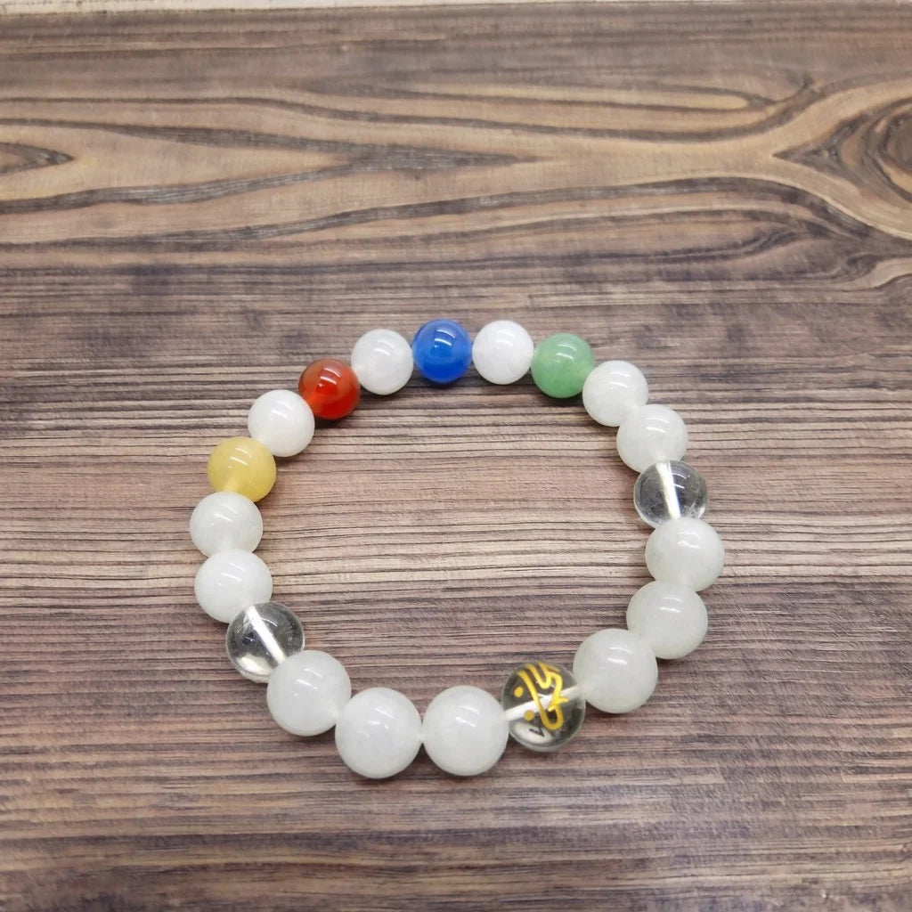 Beaded Stretch Bracelet Jade Agate Aventurine Rune Quartz New Fashion Handmade Personality Design Natural 10mm Round Bracelet