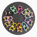 Cartoon Car Shape Swivel Lobster Metal Key Chain Clasp Key Rings Kawaii Clasp Connector Snaps