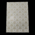 A4 Size Gold Foil Handmade Paper with Silver and Gold Foiled Pattern