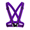 Reflective Vest Suspenders for Men Night Riding Safety Protection Suspender Clip Elastic Harness Men Suspender