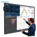 HDFocus 65 75 Inch Touch Screens Smart Boards Lcd Display Meeting Room Education All in One Pc Interactive Whiteboard