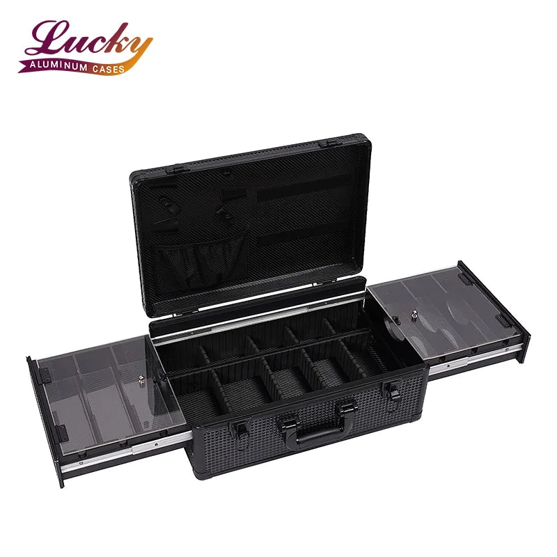 Professional Cosmetic Bag Portable Barber Make-up Tool Organizer Case Clipper Suitcase for Travel Cosmetologist Barbe
