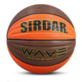 Custom Embossed Logo Official Orange Brown Size 5 6 7 PU Wave Laminated Basketball with Natural Rubber Bladder Nylon PE Winding
