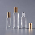 Custom 3ml 5ml 10ml 20ml 30ml Empty Portable Square Roll on Bottles Essential Oil Perfume Roller Glass Spray Bottle