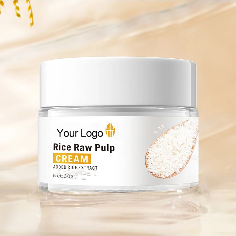 Herbicos Korean Anti-aging Thighten and Lift Skin Care WhiteningMoisturizing  Rice Raw Pulp Milk Cream of Rice