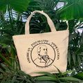12 Oz Zipped Canvas Fashion Weekend Tote Bags With Zipper Print Canvas Cotton Lady Bag Custom Logo Canvas Tote Bags