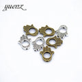 YuenZ Small Hole Beads Fatima Hand Charms Antique Silver Color Metal Pendant for Jewelry Making DIY Crafts 15*13mm I168