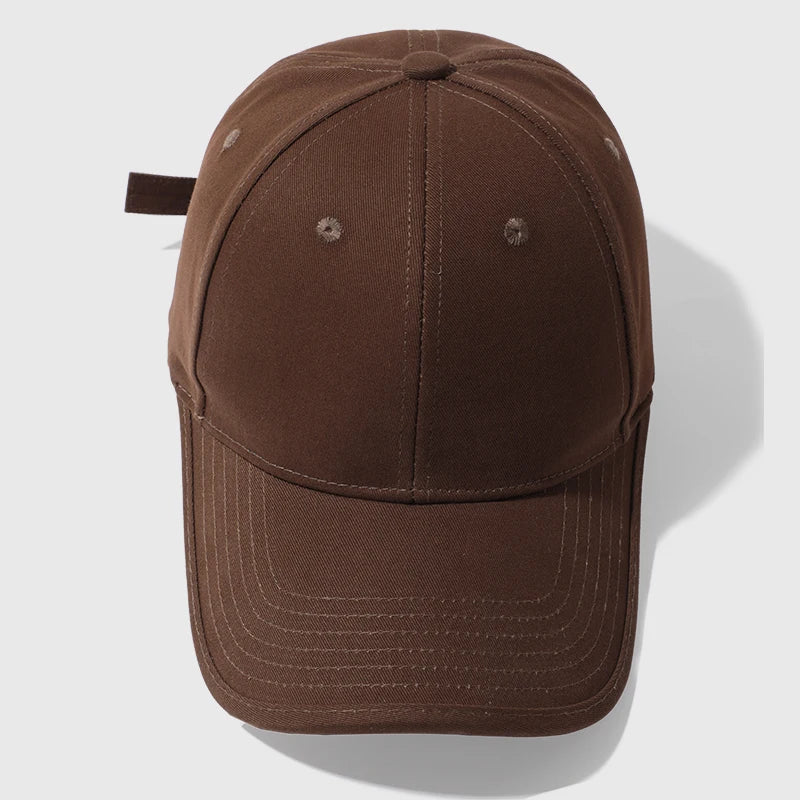 2025 Cotton Fashion Outdoor Sporty Cap Adjustable Mental Buckle Breathable 6-Panel Baseball Hat