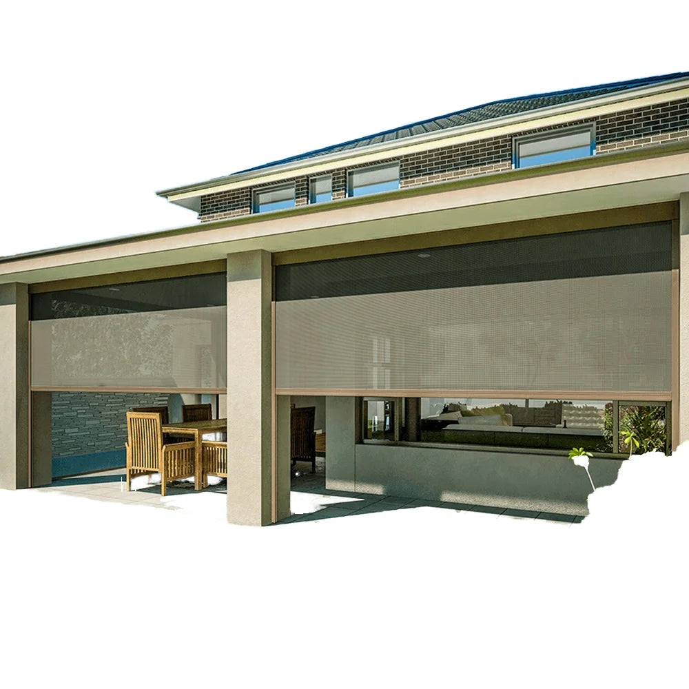 Customized Design Prefabricated Automatic Foldable Pergola Nordic Sun Rooms Balcone Garden Exterior Design Aluminum Veranda