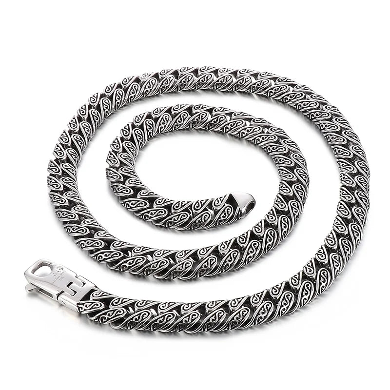 KALEN 70cm Fine Jewelry Necklaces Stainless Steel Fashion Gothic Style Link Necklaces for Men