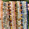 Natural Stone Jade Chalcedony Colorful Agate Stone Diamond Cut Rhombus Faceted Loose Stone Beads for DIY Jewelry Making Findings