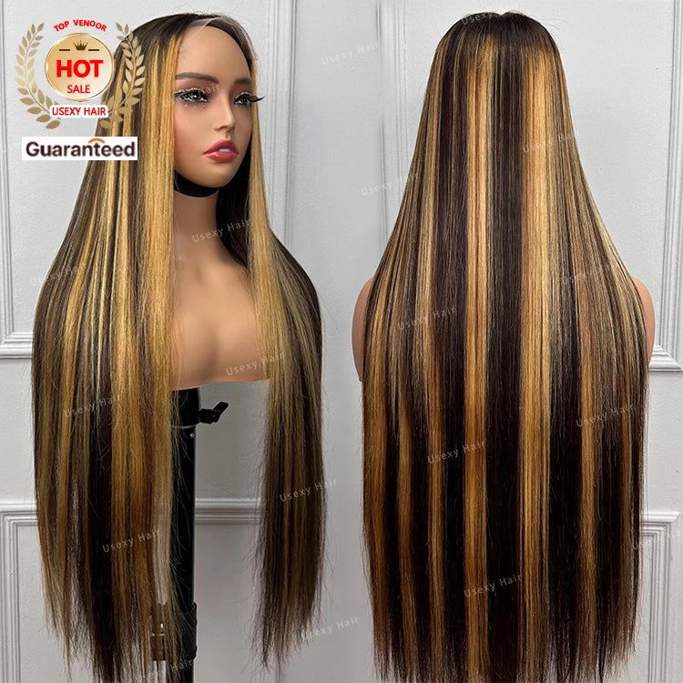 Affordable Best Selling Highlight Colored Wigs 13x4 HD Lace Front Human Hair Wig Indian 4x4 Hd Frontal Lace Closure Wig Vendors