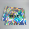 Luxury Custom logo Laser Bag Metallic Holographic Shipping Clothes Poly Mailer Custom Mailing Bags With Your Own Logo Printed