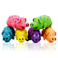 Wholesale Dog Toy Assorted Colors Dog Toy Bite Resistant Clean Teeth Latex Vocal With Thorns Spots Screaming Pig