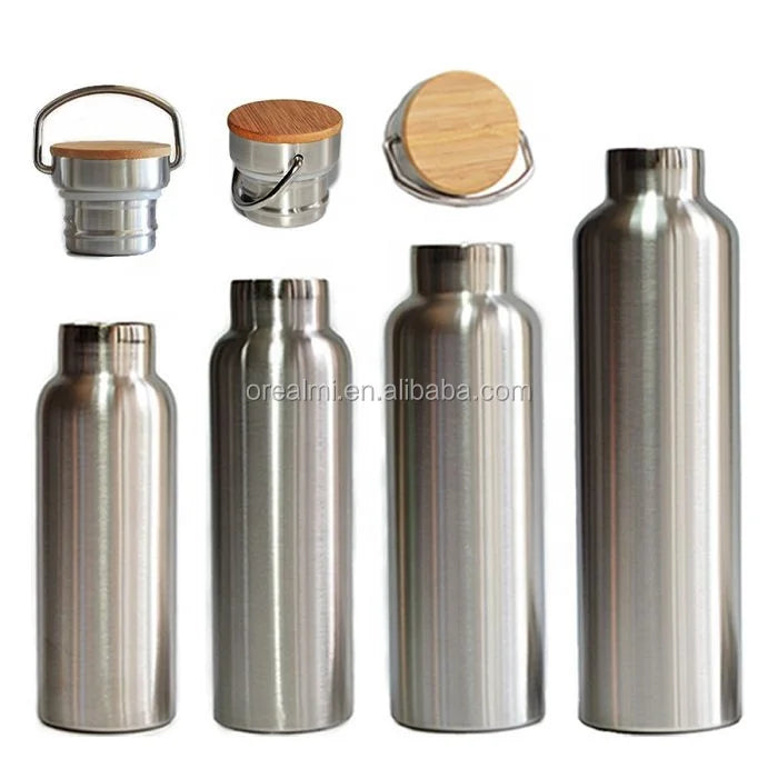 Stainless Steel 304 Water Bottle Single Wall Insulated Drinking Bottle Sports Water Bottle for Outdoors and Travel