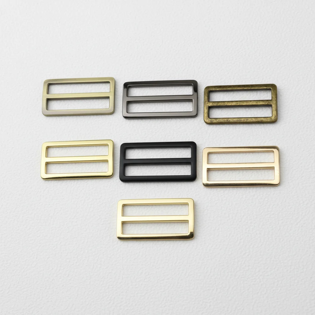 Zinc Alloy Metal Slider Tri-glide Adjust Buckle Clip for Handbag Accessories