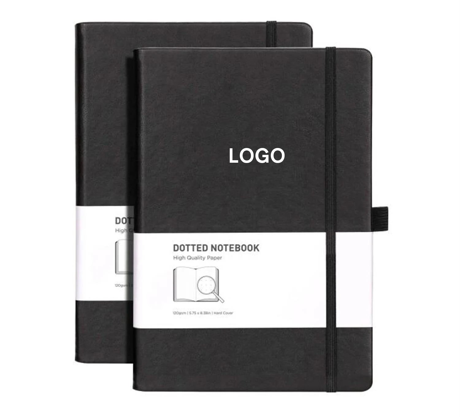Guangzhou Manufacturer Wholesale Dotted Bullet Grid Journal Dot Grid Hard Cover Notebook with 188 Pages 120 Gsm Thick Paper