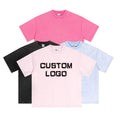 Hot Sale 230g Men's Oversize T-Shirt High Quality Knitted Cool Short Sleeve Custom Logo Screen Printing Fashionable Oversize